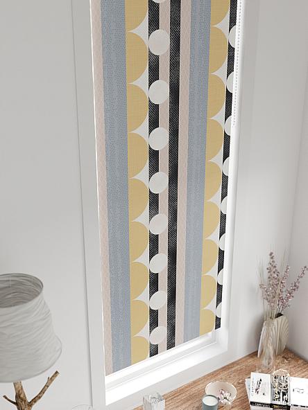 Рулонная штора для кухни для детской Ронтокс - 130 - ширина 47 см - фото 4