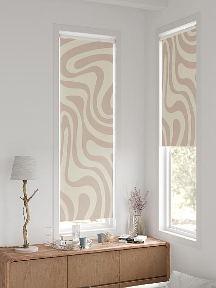 Рулонная штора для кухни для детской Ронтокс - 135 - ширина 47 см - фото 2