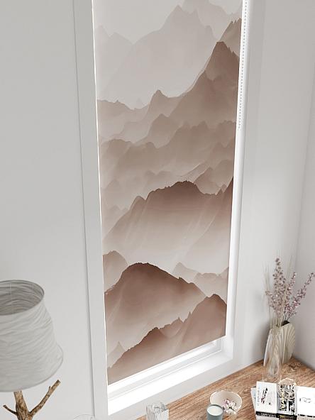 Рулонная штора для кухни для детской Ронтокс - 139 - ширина 47 см - фото 4