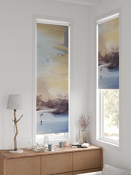 Рулонная штора для кухни для детской Ронтокс - 146 - ширина 47 см - фото 2