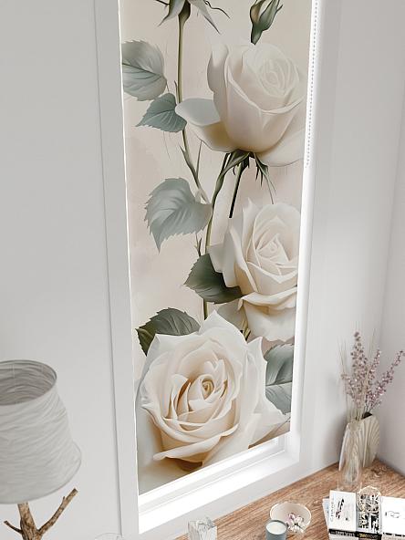 Рулонная штора для кухни для детской Ронтокс - 152 - ширина 47 см - фото 4