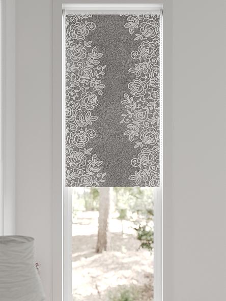 Рулонная штора для кухни для детской Ронтокс - 156 - ширина 47 см - фото 6