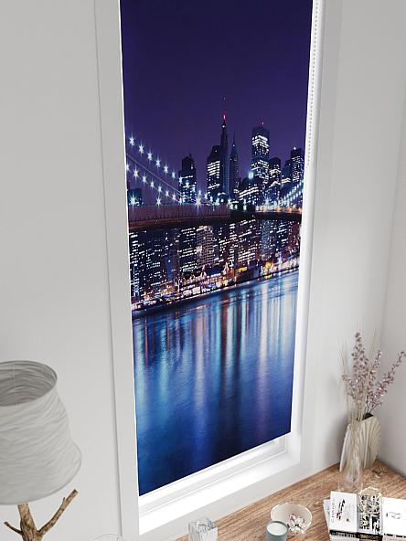 Рулонная штора для кухни для детской Ронтокс - 159 - ширина 47 см - фото 4