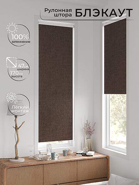 Рулонная штора для кухни для детской Ронтокс - 186 - ширина 47 см