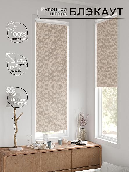 Рулонная штора для кухни для детской Ронтокс - 200 - ширина 47 см