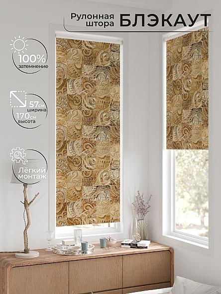 Рулонная штора для кухни для детской Нертис - 89 - ширина 57 см