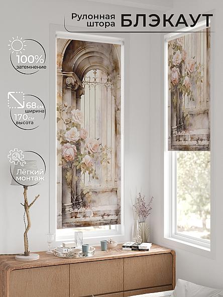 Рулонная штора для кухни для детской Легроса - 138 - ширина 68 см