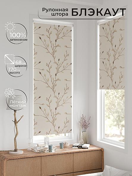 Рулонная штора для кухни для детской Легроса - 35 - ширина 68 см