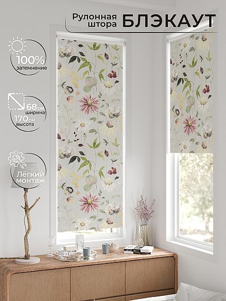 Рулонная штора для кухни для детской Легроса - 09 - ширина 68 см