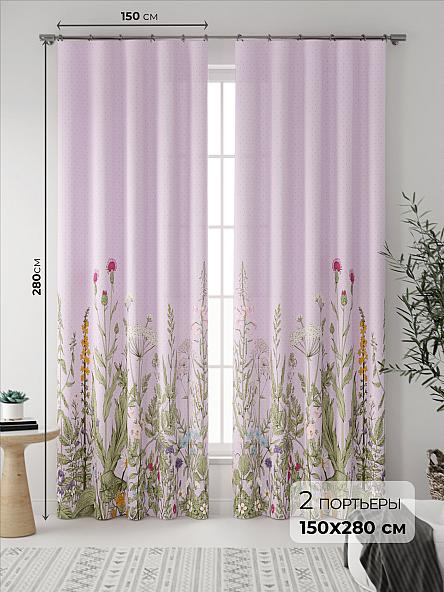 Комплект штор Флоренси (розовый)