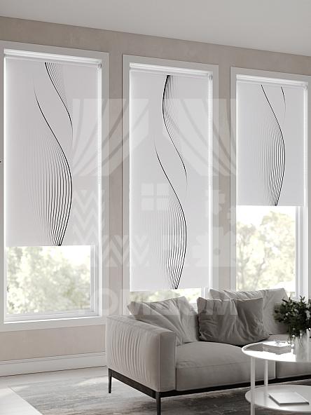 Рулонная штора для кухни для детской Лирикас - 426 - ширина 68 см - фото 4