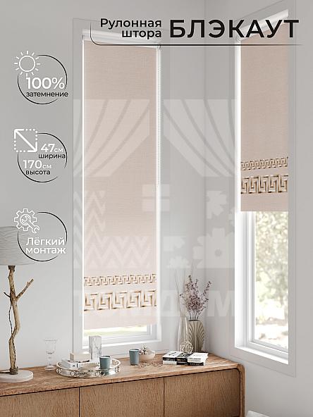 Рулонная штора для кухни для детской Анзара - 311 - ширина 47 см