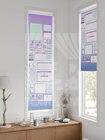 Рулонная штора для кухни для детской Ланетрикс - 431 - ширина 52 см - фото 2