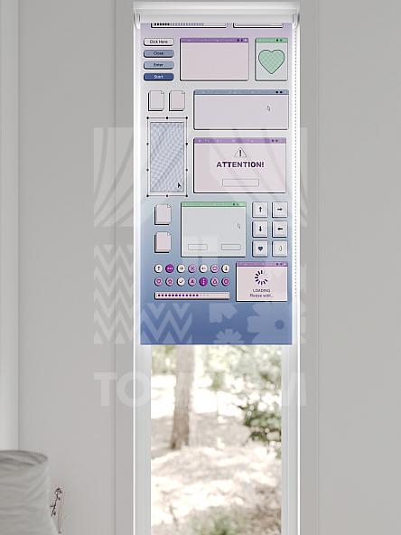 Рулонная штора для кухни для детской Ланетрикс - 431 - ширина 52 см - фото 6