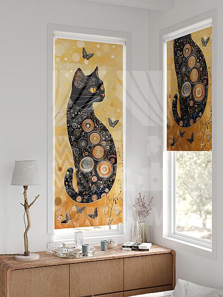 Рулонная штора для кухни для детской Рилварт - 444 - ширина 68 см - фото 2