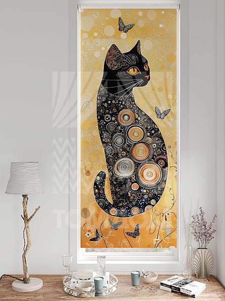 Рулонная штора для кухни для детской Рилварт - 444 - ширина 68 см - фото 3