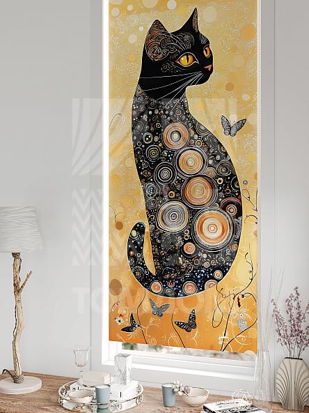 Рулонная штора для кухни для детской Рилварт - 444 - ширина 68 см - фото 5