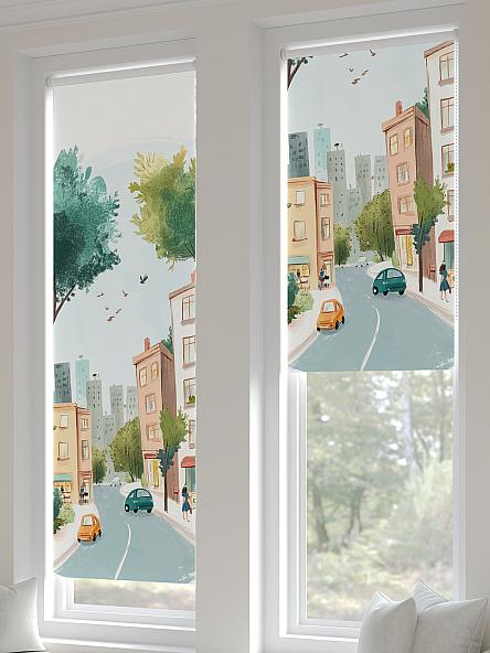 Рулонная штора для кухни для детской Анзара - 470 - ширина 47 см - фото 3