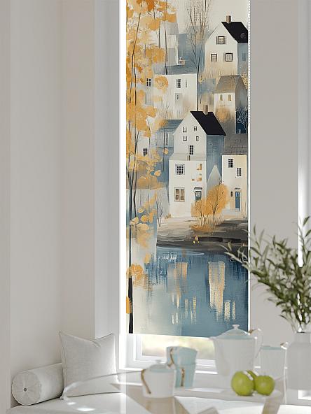 Рулонная штора для кухни для детской Анзара - 481 - ширина 47 см - фото 4