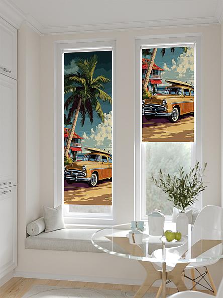 Рулонная штора для кухни для детской Анзара - 494 - ширина 47 см - фото 2