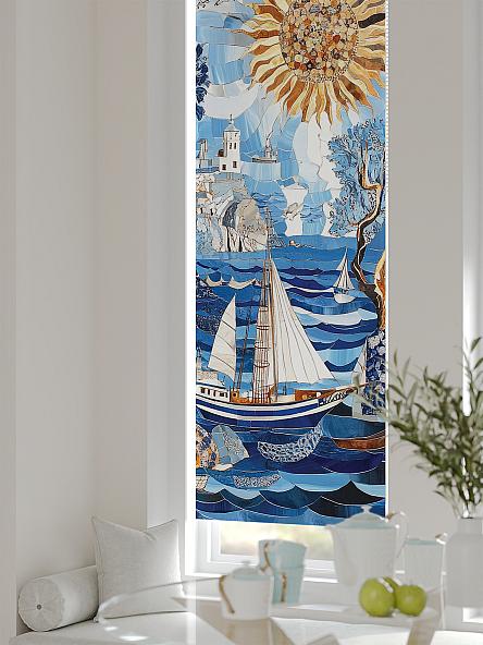 Рулонная штора для кухни для детской Анзара - 535 - ширина 47 см - фото 4