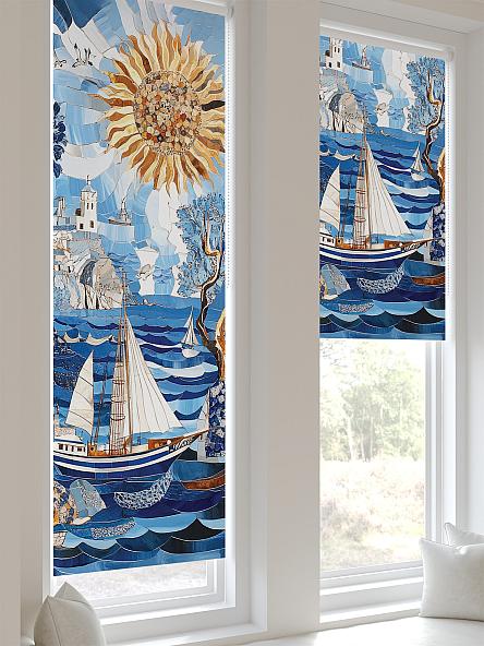 Рулонная штора для кухни для детской Анзара - 535 - ширина 47 см - фото 6