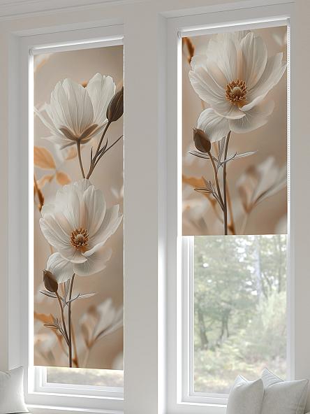 Рулонная штора для кухни для детской Анзара - 542 - ширина 47 см - фото 3