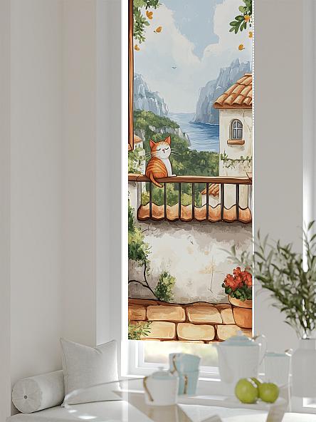 Рулонная штора для кухни для детской Ланетрикс - 471 - ширина 52 см - фото 4