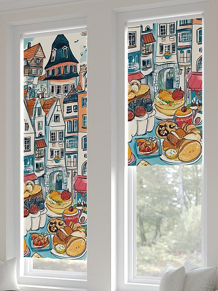 Рулонная штора для кухни для детской Ланетрикс - 483 - ширина 52 см - фото 3