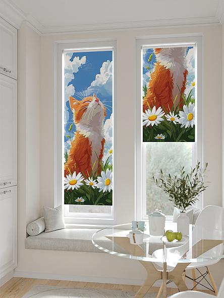 Рулонная штора для кухни для детской Ланетрикс - 531 - ширина 52 см - фото 2