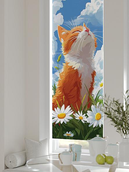 Рулонная штора для кухни для детской Ланетрикс - 531 - ширина 52 см - фото 4