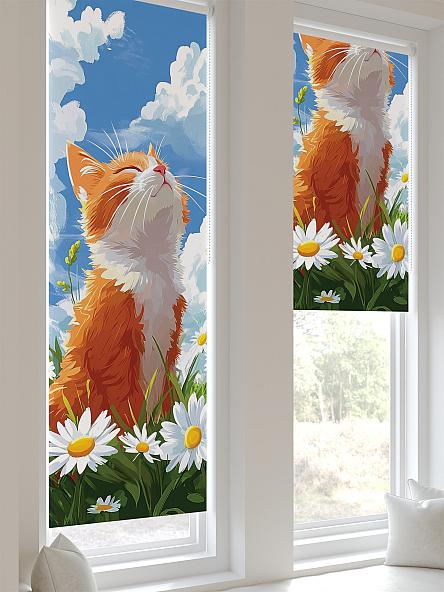 Рулонная штора для кухни для детской Ланетрикс - 531 - ширина 52 см - фото 6