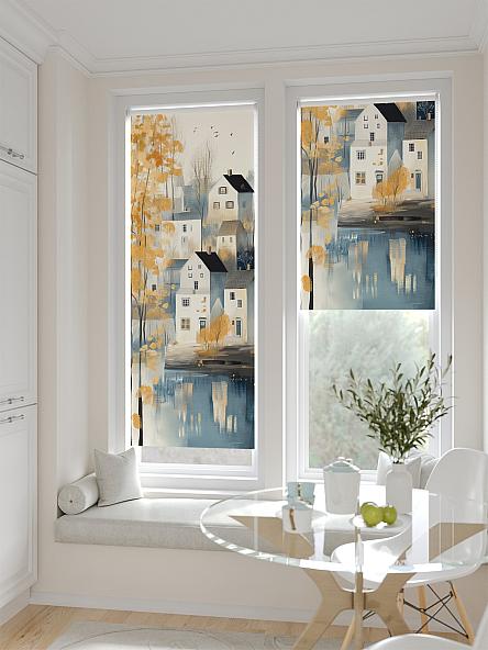 Рулонная штора для кухни для детской Лирстик - 481 - ширина 57 см - фото 2