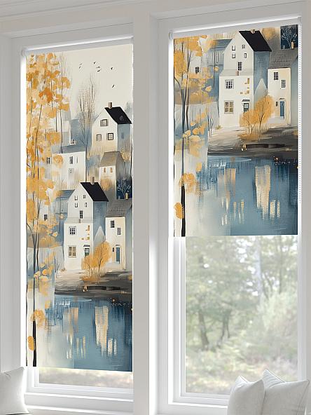 Рулонная штора для кухни для детской Лирстик - 481 - ширина 57 см - фото 3