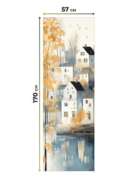 Рулонная штора для кухни для детской Лирстик - 481 - ширина 57 см - фото 5