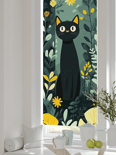 Рулонная штора для кухни для детской Лирстик - 530 - ширина 57 см - фото 4