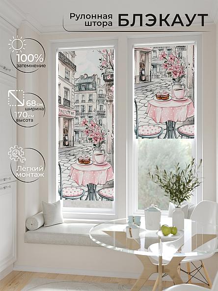 Рулонная штора для кухни для детской Рилварт - 477 - ширина 68 см