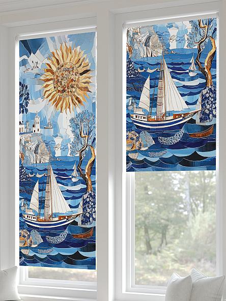 Рулонная штора для кухни для детской Рилварт - 535 - ширина 68 см - фото 3