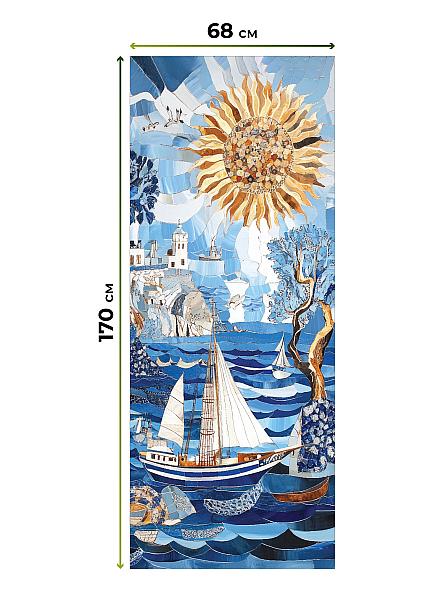 Рулонная штора для кухни для детской Рилварт - 535 - ширина 68 см - фото 5