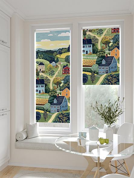 Рулонная штора для кухни для детской Рилварт - 536 - ширина 68 см - фото 2