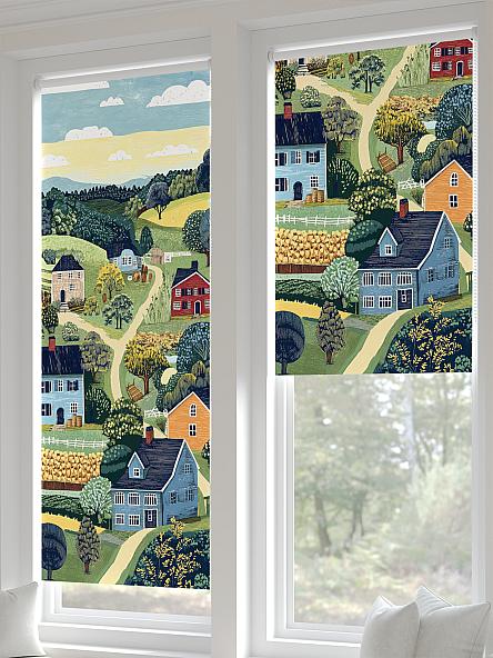 Рулонная штора для кухни для детской Рилварт - 536 - ширина 68 см - фото 3