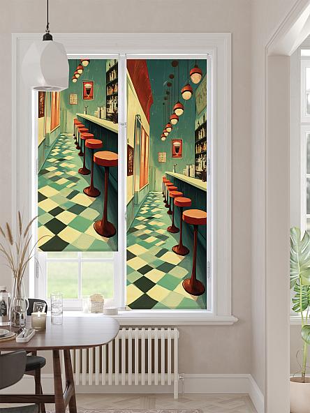 Рулонная штора Ранфрик - 454  - ширина 47 см - фото 2