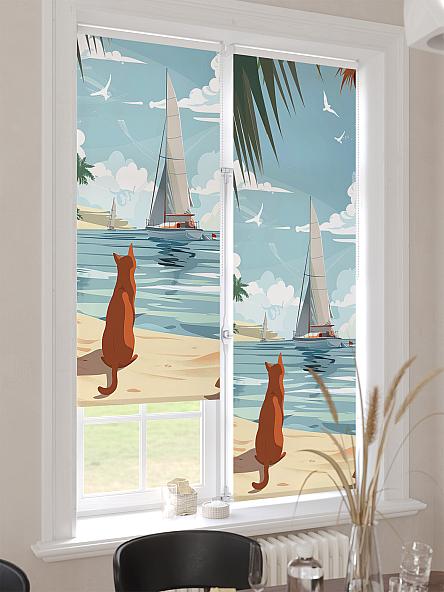 Рулонная штора Ранфрик - 499  - ширина 47 см - фото 4