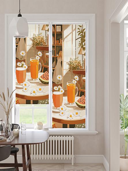 Рулонная штора для кухни для детской Лимкис - 474 - ширина 52 см - фото 2