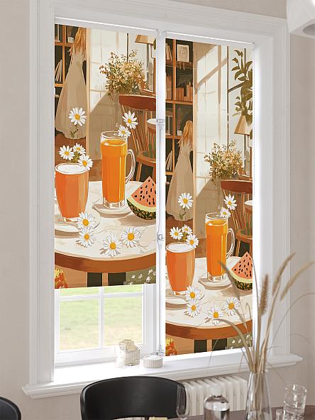 Рулонная штора для кухни для детской Лимкис - 474 - ширина 52 см - фото 4