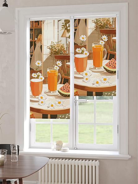 Рулонная штора для кухни для детской Лимкис - 474 - ширина 52 см - фото 6