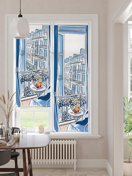 Рулонная штора для кухни для детской Лимкис - 477 - ширина 52 см - фото 2