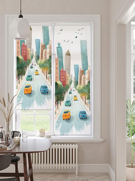 Рулонная штора для кухни для детской Лимкис - 480 - ширина 52 см - фото 2