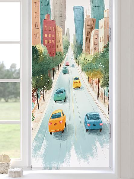 Рулонная штора для кухни для детской Лимкис - 480 - ширина 52 см - фото 3