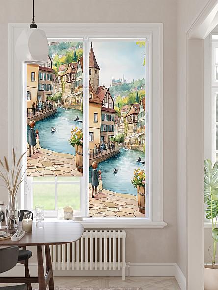 Рулонная штора для кухни для детской Лимкис - 481 - ширина 52 см - фото 2